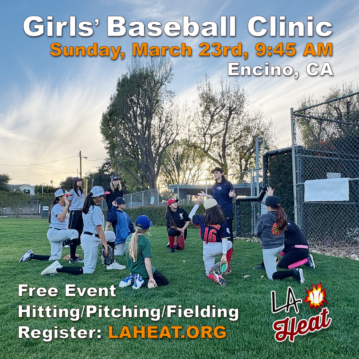 Girls’ Baseball Clinic March 23, 2025
