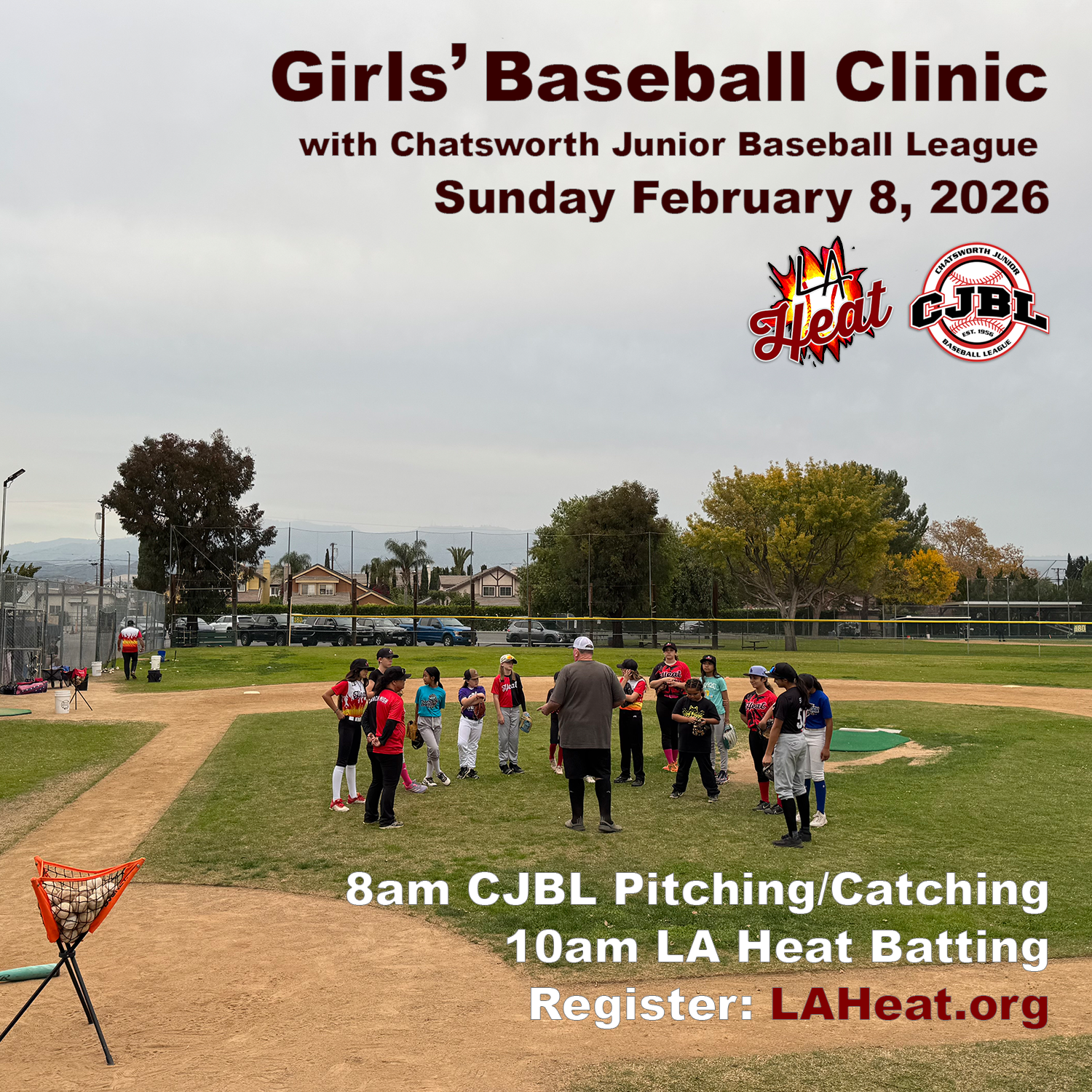 February 8, 2026 Girls’ Pitching, Catching & Batting Clinic