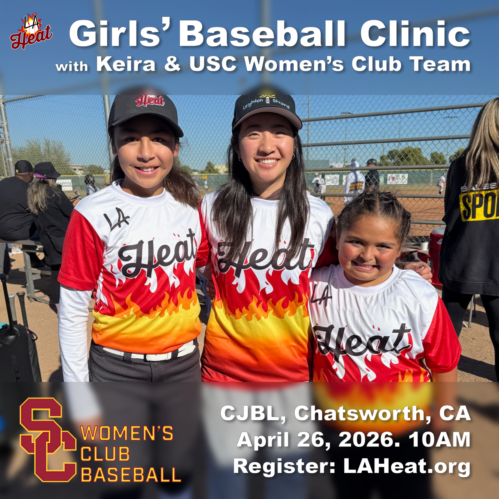 April 26, 2026 Girls’ Baseball Clinic